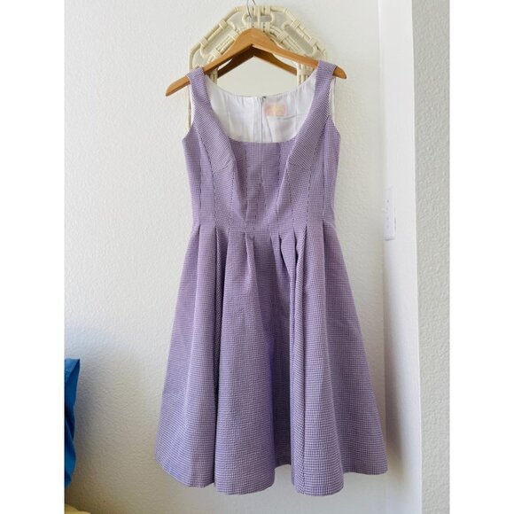 Wendy Harrison Pink Label Purple Fit and Flare Dress Sz S - Picture 9 of 9